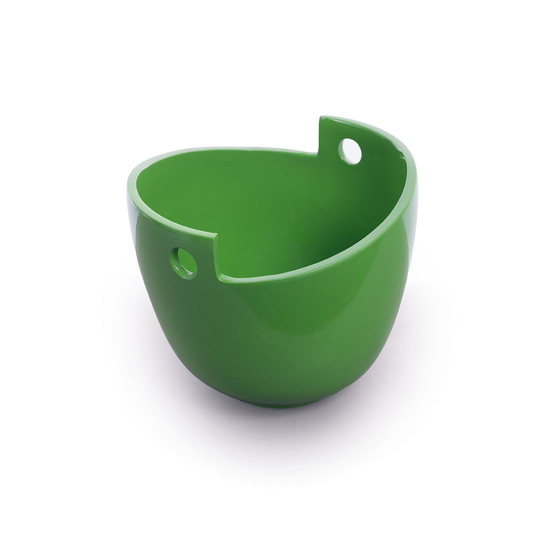 Lacquer Noodle Bowl (double hole) - Victorian Green
