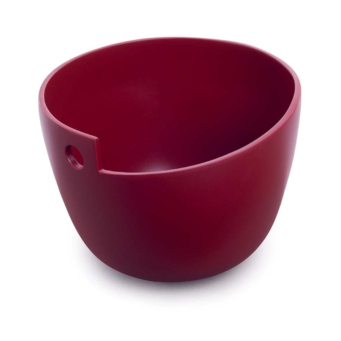 Lacquer Noodle Bowl (single hole) - Cherry Red