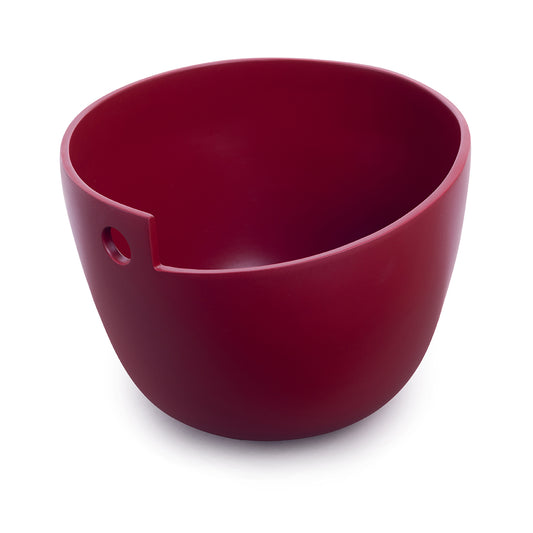 Lacquer Noodle Bowl (single hole) - Cherry Red
