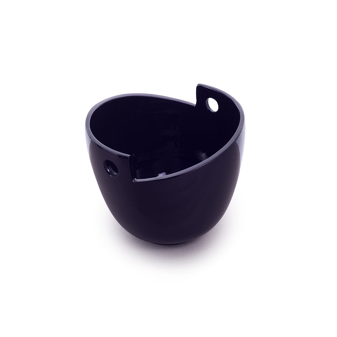 Lacquer Noodle Bowl (double hole) - Black