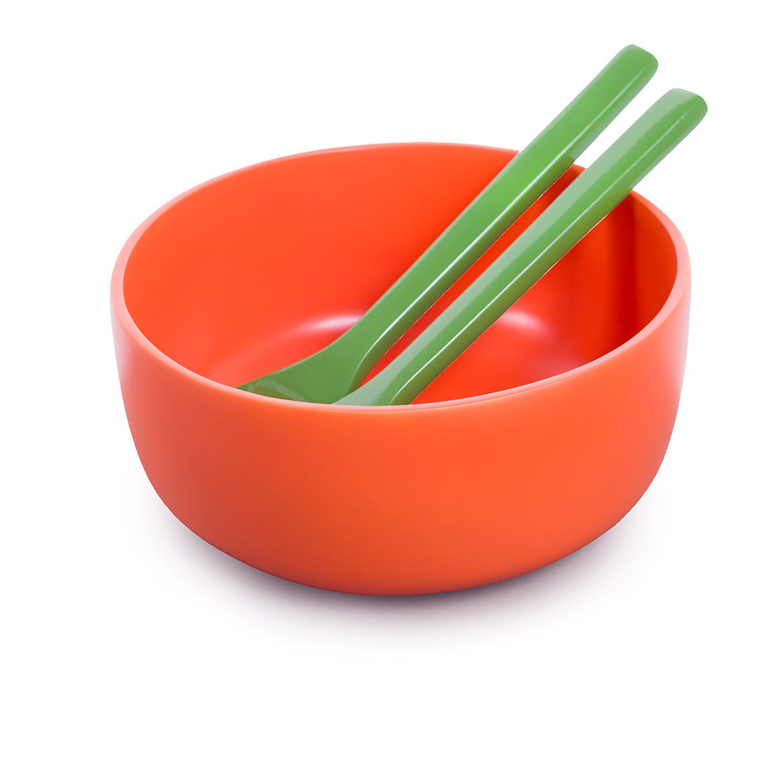 Lacquer Salad Bowl - Burnt Orange