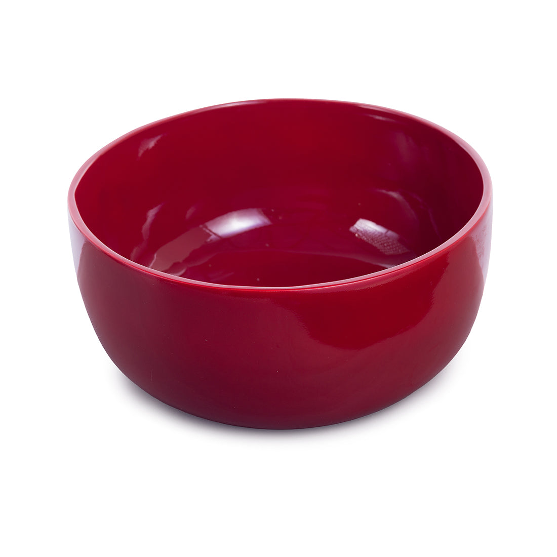 Lacquer Salad Bowl - Cherry Red