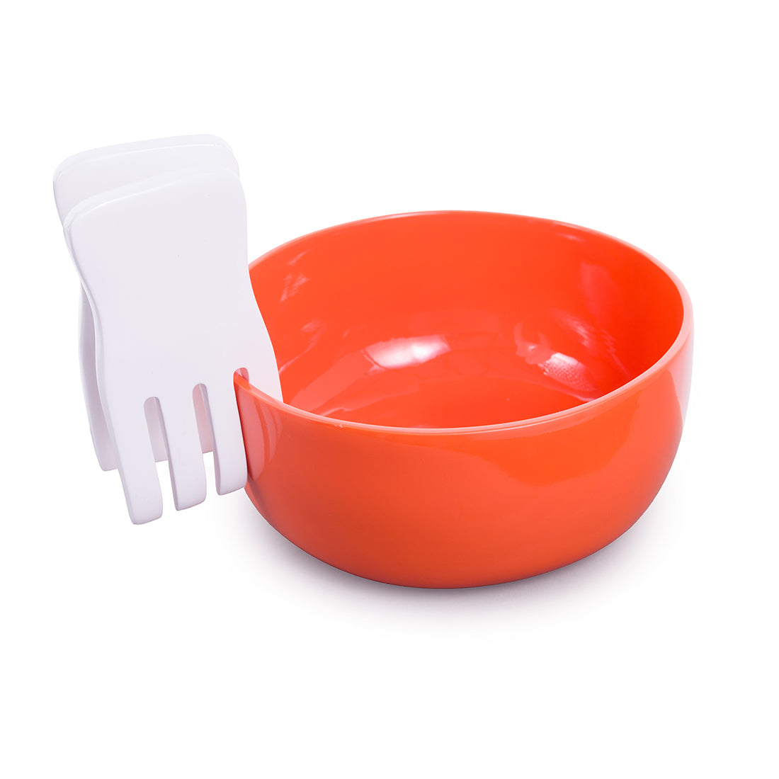 Lacquer Salad Bowl - Burnt Orange