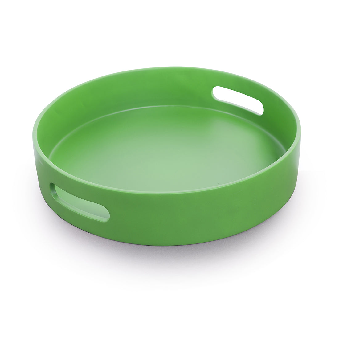 Round Lacquer Tray - Victorian Green