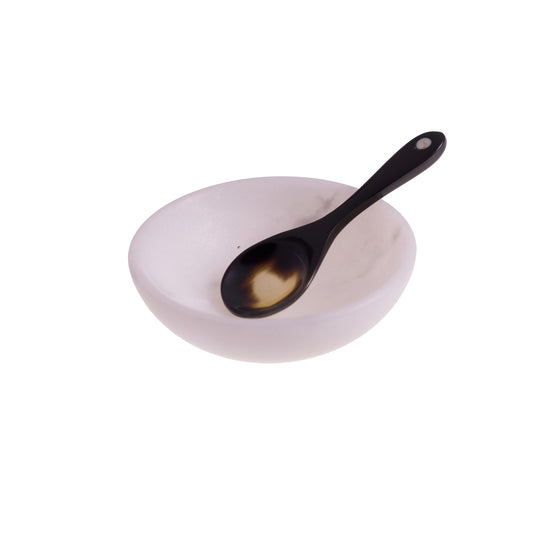 Round Marble Salt & Pepper Bowl