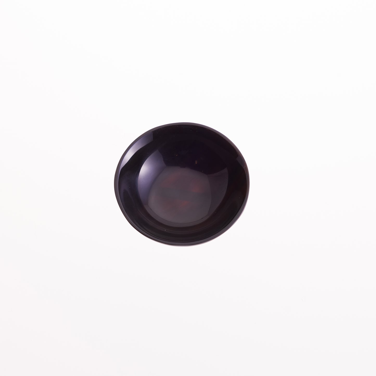 Round Black Horn Salt & Pepper Bowl