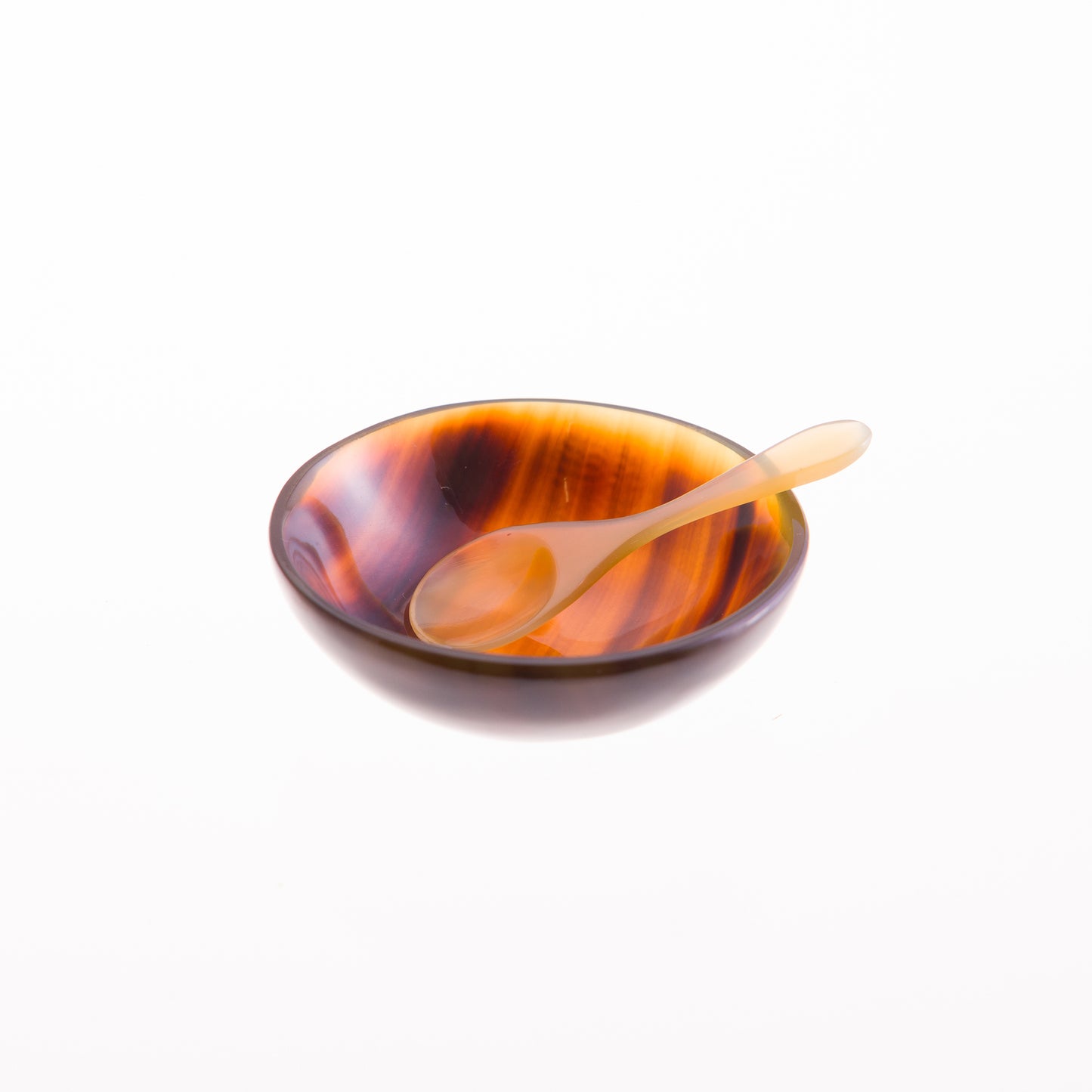 Round Flame Horn Salt & Pepper Bowl