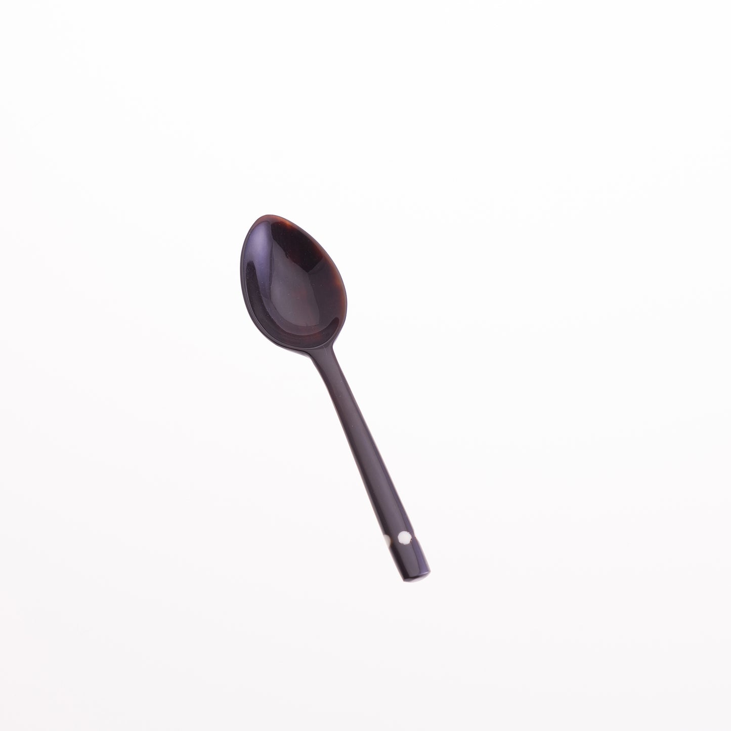 Horn Egg Spoon with Dotted Handle