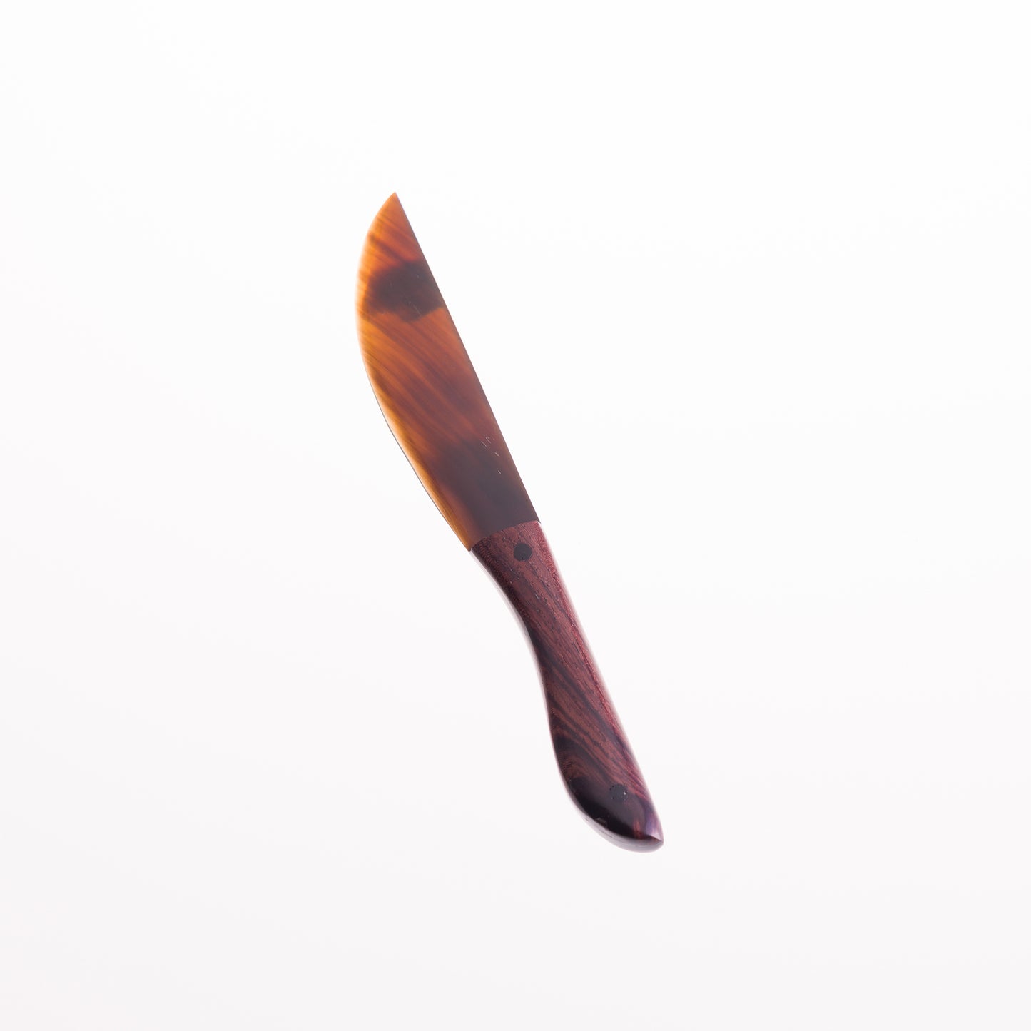 Horn Butter Knife - Horn/Rosewood Handle