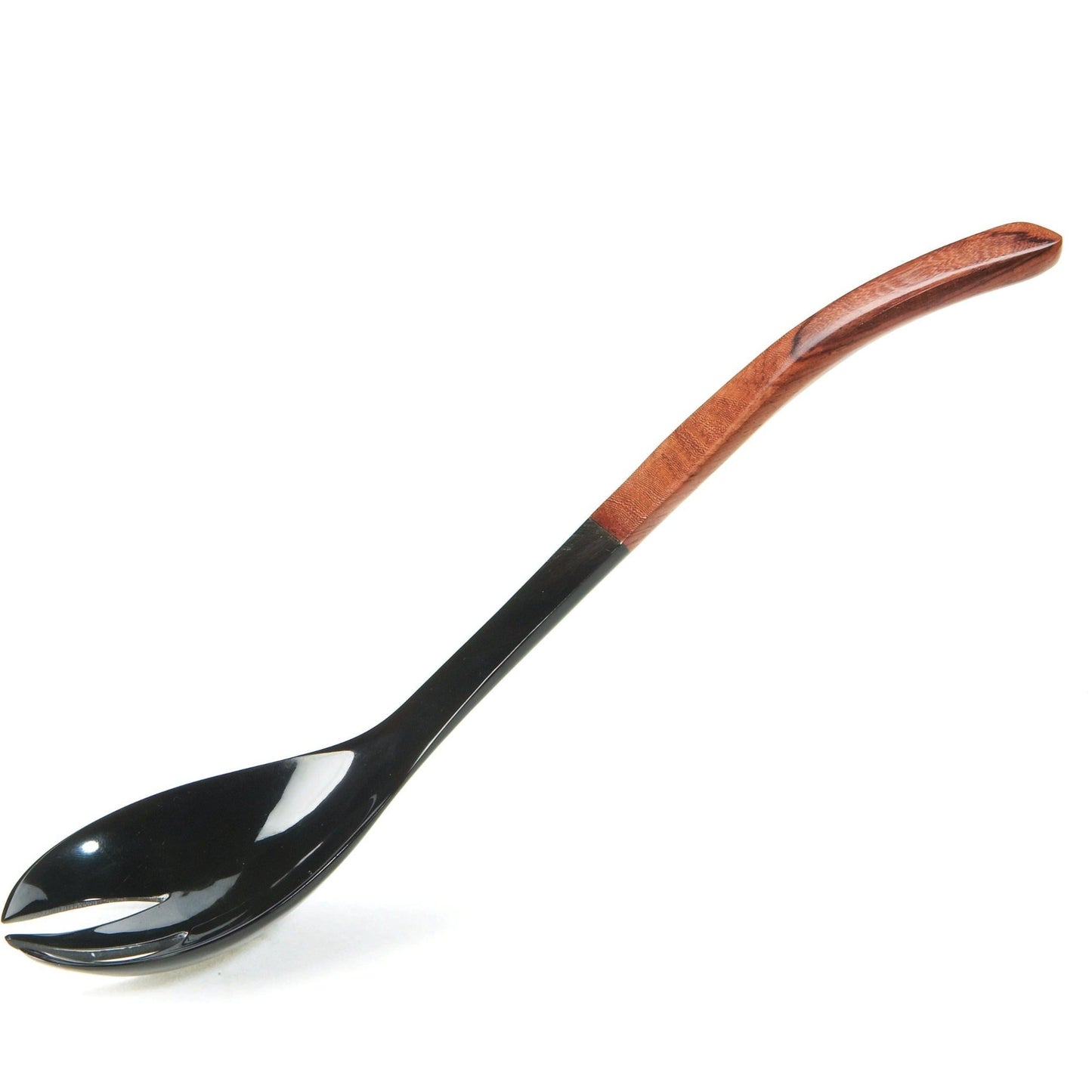 Curved Salad Servers with Rosewood Handles