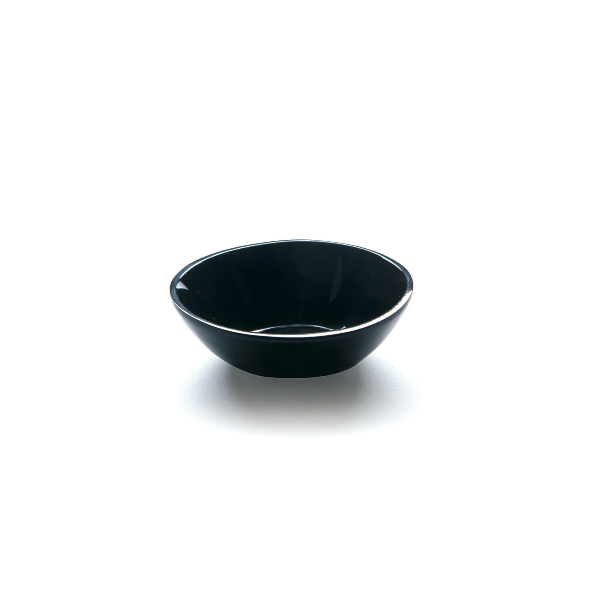 Round Black Horn Salt & Pepper Bowl