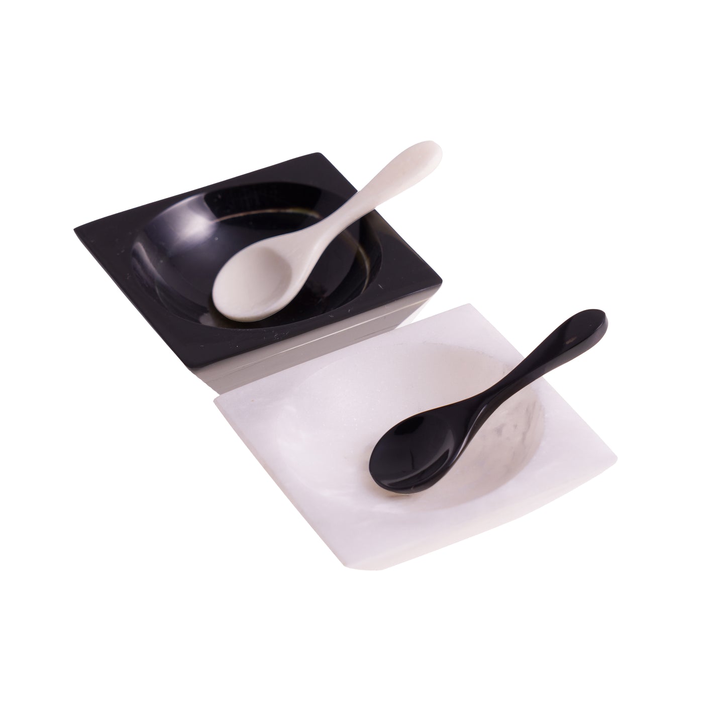 Square Marble Salt & Pepper Bowl