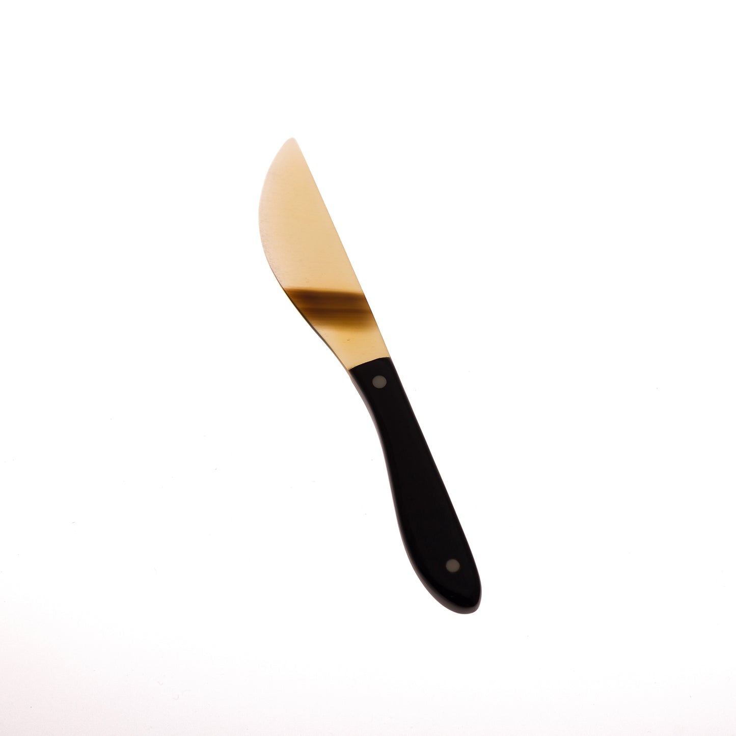 Horn Butter Knife - Natural Horn/Black Handle
