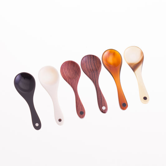 Salt & Pepper Spoons with Dotted Handle