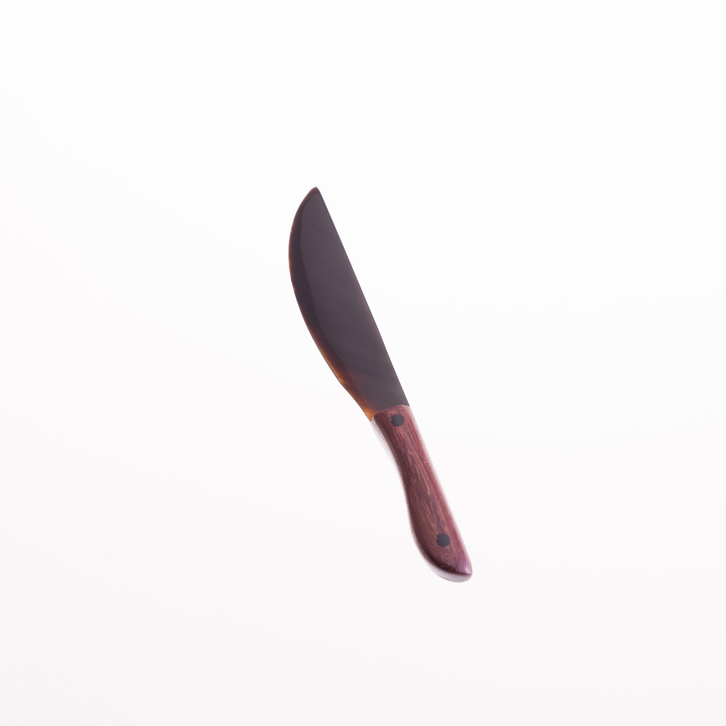 Horn Butter Knife - Horn/Rosewood Handle
