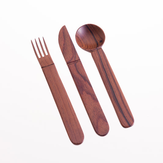 Rosewood Cutlery - travel set